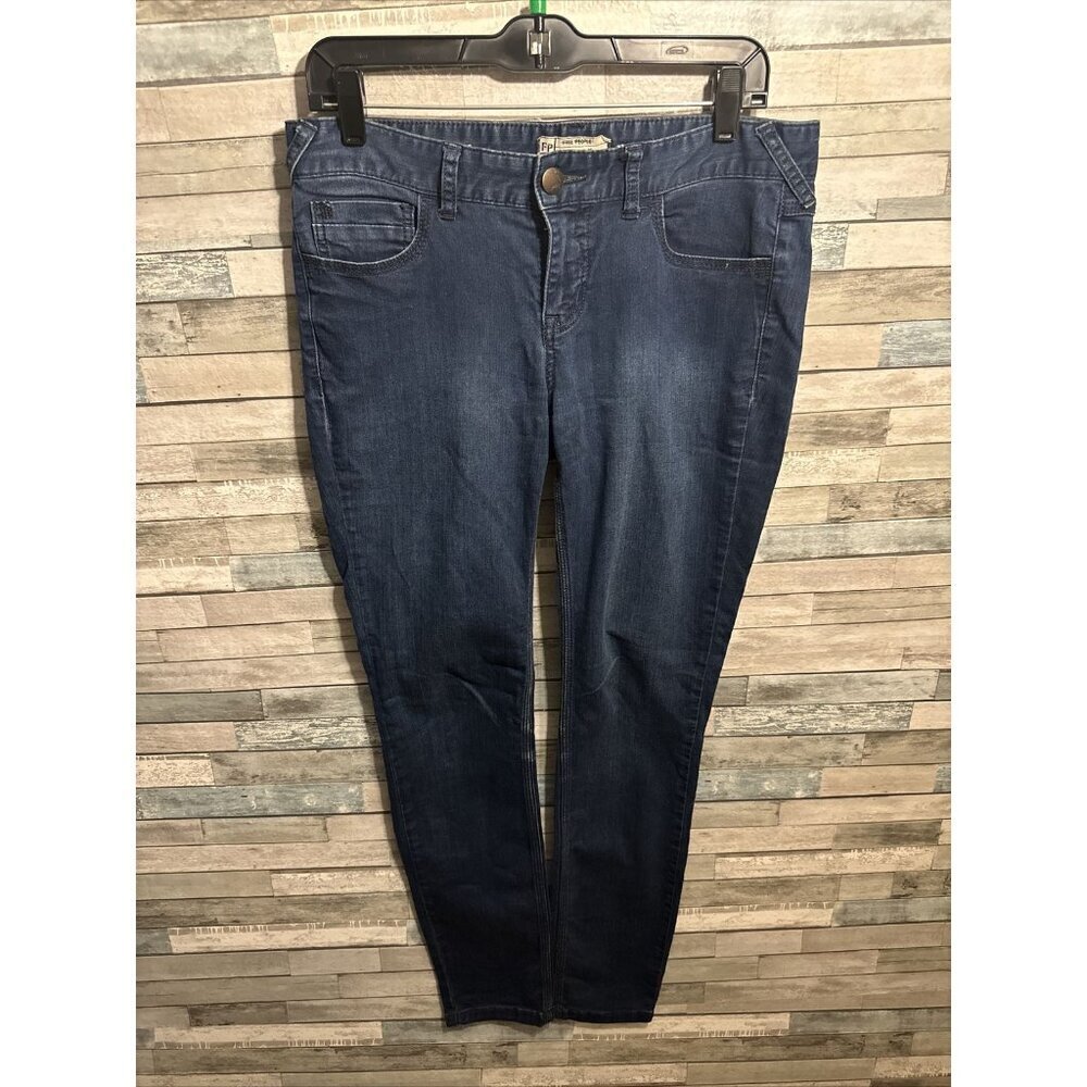 Women’s free people denim jeans skinny leg dark wash size 29